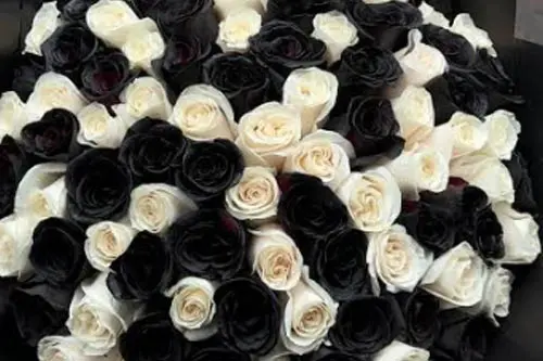 Ramos de rosas negras